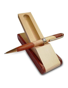 Bolígrafo de Madera Renawe con Estuche y Recambios - 0.7mm