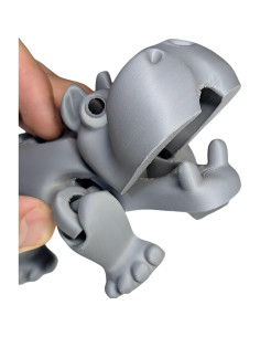 Juguete Antiestrés Herbert el Hipopótamo Articulado 12cm 2