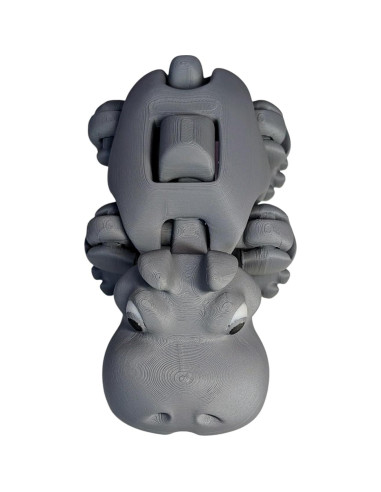 Juguete Antiestrés Herbert el Hipopótamo Articulado 12cm