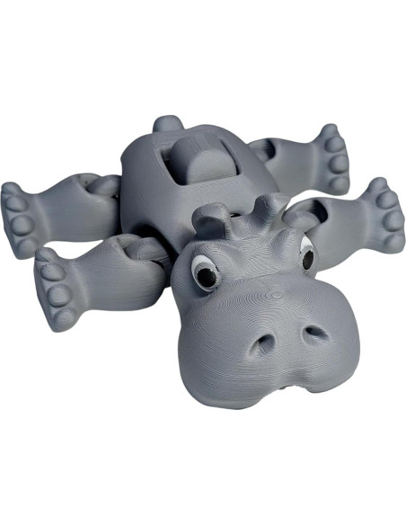 Juguete Antiestrés Herbert el Hipopótamo Articulado 12cm