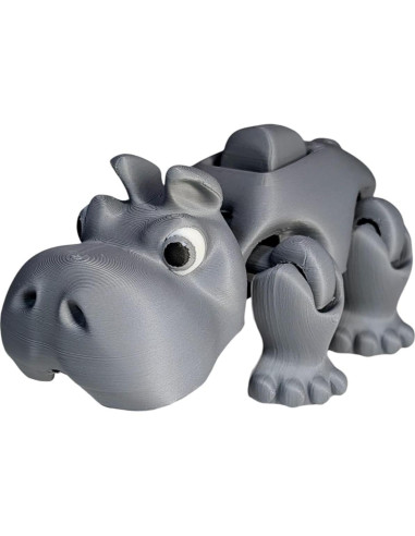 Juguete Antiestrés Herbert el Hipopótamo Articulado 12cm