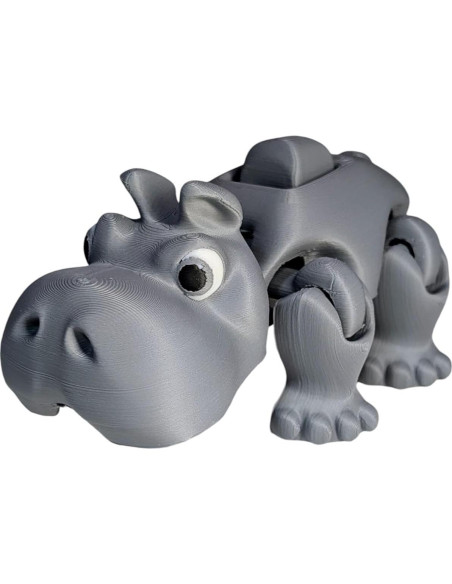 Juguete Antiestrés Herbert el Hipopótamo Articulado 12cm