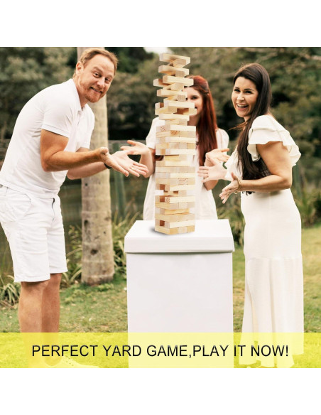 Juego de Torre Tumbling Orizliztion 1.0 M 60 Bloques Madera