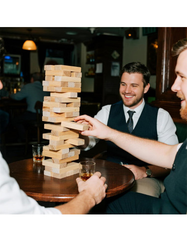 Juego de Torre Tumbling Orizliztion 1.0 M 60 Bloques Madera