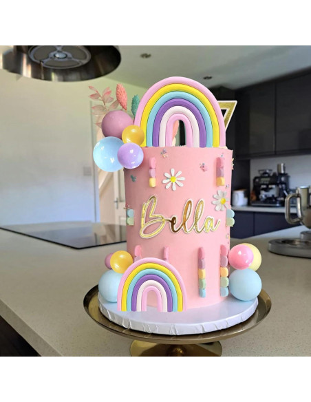 35 PCS Adornos para Pasteles Boho Groovy DRWATE con Flores