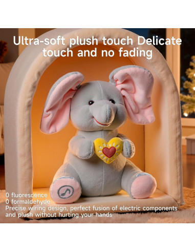 Juguete Elefante Peek a Boo eJog Pup Interactivo Musical