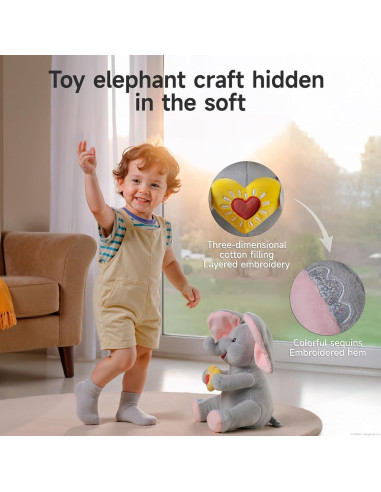 Juguete Elefante Peek a Boo eJog Pup Interactivo Musical