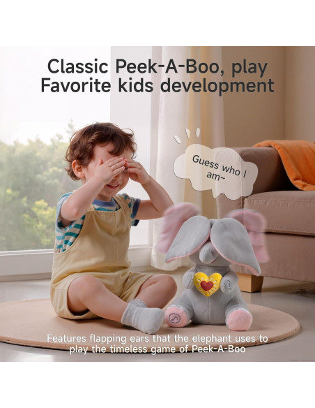 Juguete Elefante Peek a Boo eJog Pup Interactivo Musical