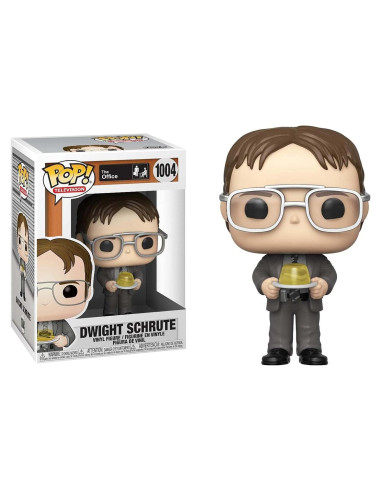 Figura Pop! The Office - Dwight con Grapadora de Gelatina