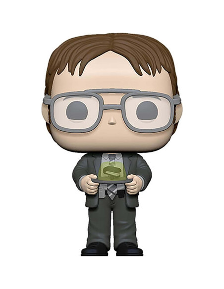Figura Pop! The Office - Dwight con Grapadora de Gelatina