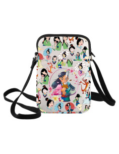 Bolsa Cruzada Mulan XK-B de Lona para Fans - 21.4x14.5cm