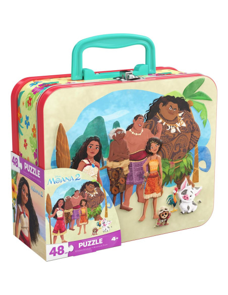 Rompecabezas Moana 2 Disney Spin Master 48 Piezas en Lata