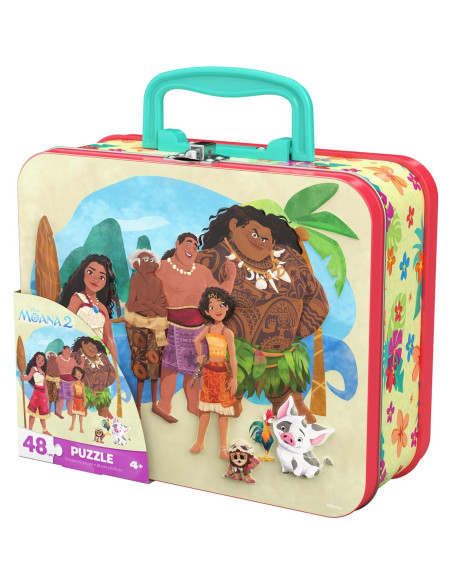 Rompecabezas Moana 2 Disney Spin Master 48 Piezas en Lata