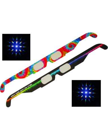 Gafas de Difracción de Fuegos Artificiales - 50 Piezas Rave