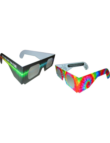 Gafas de Difracción de Fuegos Artificiales - 50 Piezas Rave