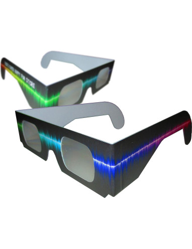 Gafas de Difracción de Fuegos Artificiales - 50 Piezas Rave