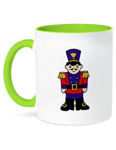 Taza de Cerámica 3dRose Soldado de Juguete Verde 15 oz