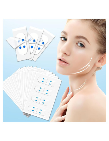 Cinta Levantadora Facial Invisible YAGUVI 128 Piezas Efecto V