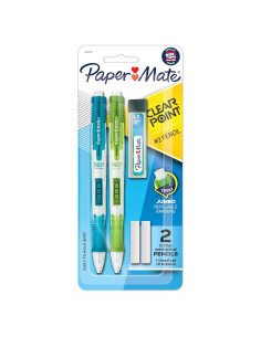 Lápices Mecánicos Paper Mate Clearpoint 0.7mm HB - 2 Piezas