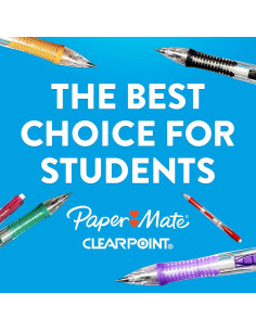 Lápices Mecánicos Paper Mate Clearpoint 0.7mm HB - 2 Piezas 2