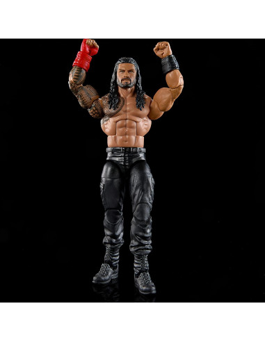 Figura de Acción WWE Elite Mattel Roman Reigns 15 cm Articulada