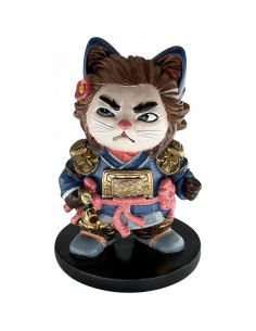 Figura de Resina Gato Samurai HONOR TIME 10 cm Decoración 2