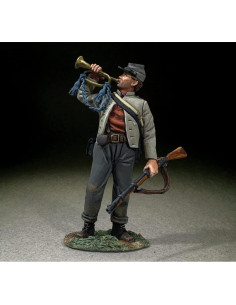 Figura Trompetista Infantería Confederada W. Britain 1:30 2