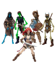 Set de 5 Figuras de Acción Red Sonja Boss Fight Studio 1:12
