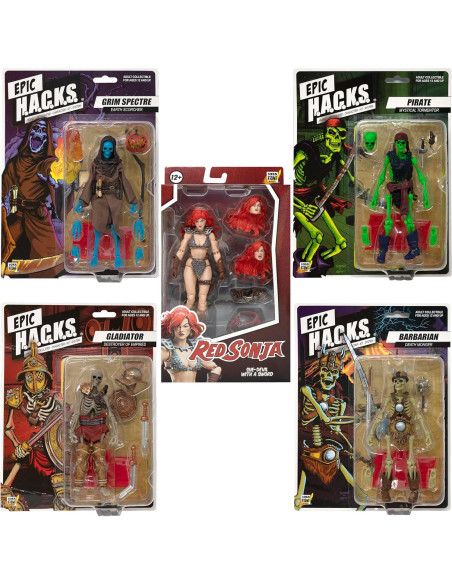 Set de 5 Figuras de Acción Red Sonja Boss Fight Studio 1:12
