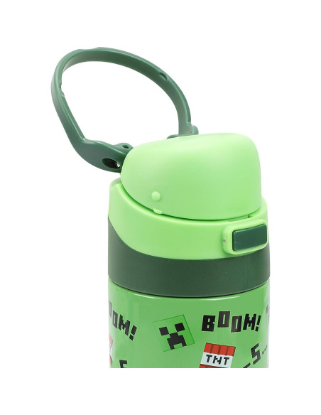 Botella de Agua Acero Inoxidable Bioworld Minecraft 710 ml