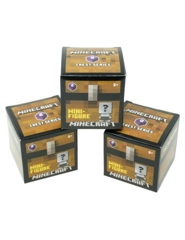 Mini Figuras Minecraft Cofre Ilimitado Serie 2 - Paquete de 3