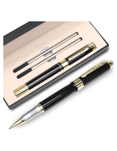 Bolígrafo de Lujo YIVONKA Negro 0.5mm Set Regalo Ejecutivo