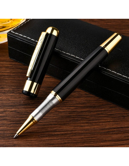 Bolígrafo de Lujo YIVONKA Negro 0.5mm Set Regalo Ejecutivo