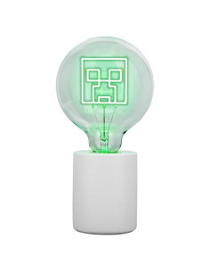 Lámpara de Neón LED Creeper Minecraft Paladone E27 Verde
