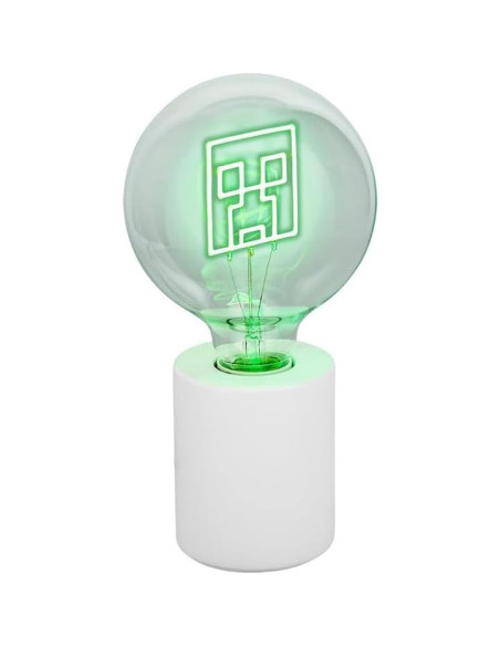 Lámpara de Neón LED Creeper Minecraft Paladone E27 Verde