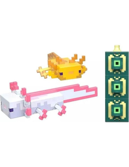 Minecraft Figura de Acción Axolotls 8,26 cm Mattel Minecraft Figura de Acción Axolotls 8,26 cm Mattel