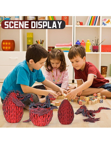 Dragón Impreso en 3D Juguete Antiestrés Articulado 6.99 cm