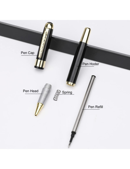 Bolígrafo de Lujo YIVONKA Negro 0.5mm Set Regalo Ejecutivo