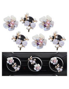 6 Clips Ambientadores de Auto Flor Margarita Cauaoa