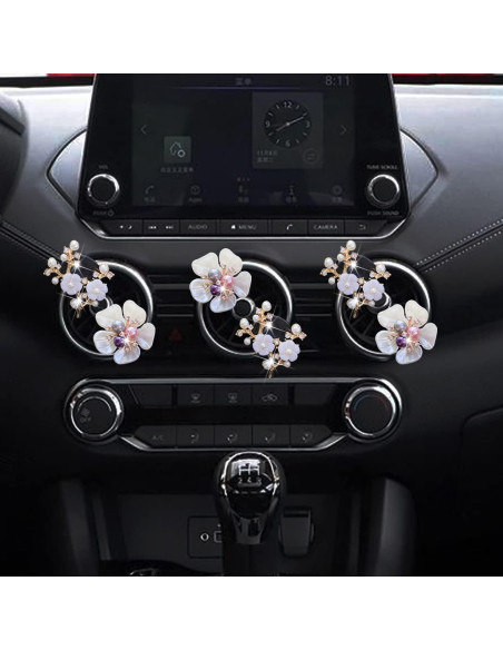 6 Clips Ambientadores de Auto Flor Margarita Cauaoa