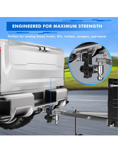 Enganche de Remolque Ajustable DEWOT TH-01 12,500 lbs Aluminio 2