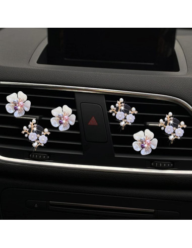 6 Clips Ambientadores de Auto Flor Margarita Cauaoa