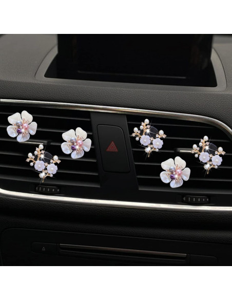 6 Clips Ambientadores de Auto Flor Margarita Cauaoa