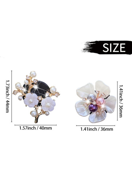 6 Clips Ambientadores de Auto Flor Margarita Cauaoa