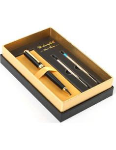 Pluma de Bolígrafo Urhomefull de Lujo Oro 24K con Recargas 2