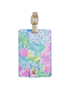 Etiqueta de Equipaje de Cuero Sintético Lilly Pulitzer Swizzle
