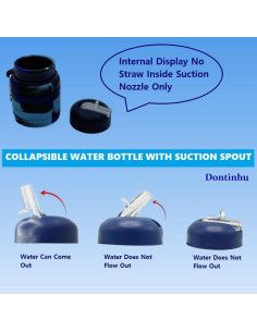 Botellas de Agua Plegables 2 Pack Dontinhu 500ml Camuflaje 2
