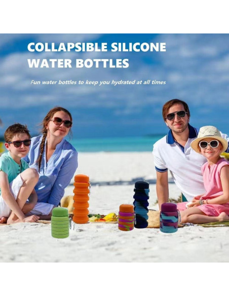 Botellas de Agua Plegables 2 Pack Dontinhu 500ml Camuflaje