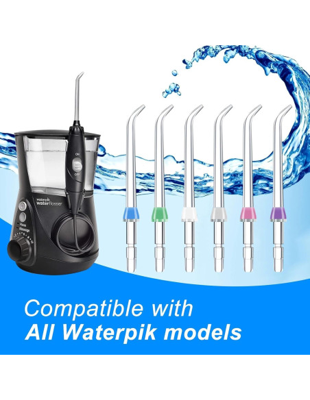 Consejos de Reemplazo Waterpik para Irrigador Dental - 6 Piezas