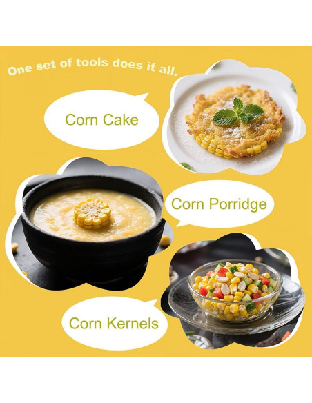 Juego de 3 Peladores de Mazorcas de Maíz JGZTJXNK Acero Inoxidable